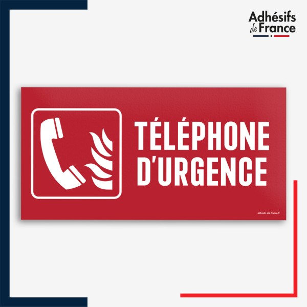 Signalétique de sécurité incendie - Téléphone d'urgence