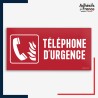 Signalétique de sécurité incendie - Téléphone d'urgence