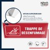Panneau de signalisation de sécurité incendie - Trappe de désenfumage