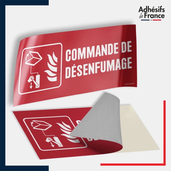 Adhésif signalisation de sécurité incendie - Commande de désenfumage