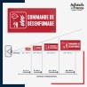 Visibilité et installation de signalétique de sécurité incendie - Commande de désenfumage