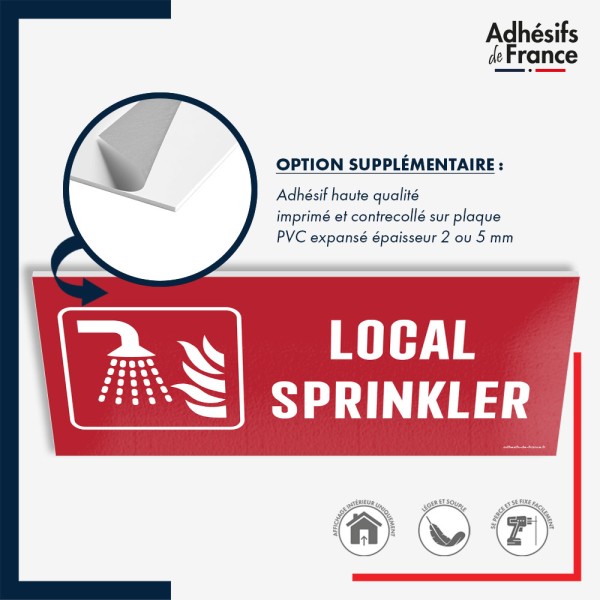 Panneau de signalisation de sécurité incendie - Local sprinkler