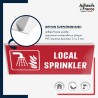 Panneau de signalisation de sécurité incendie - Local sprinkler
