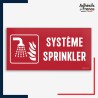 Signalétique de sécurité incendie - Système sprinkler