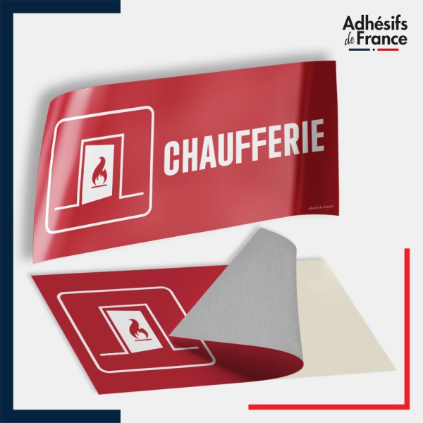 Adhésif signalisation de sécurité incendie - Chaufferie