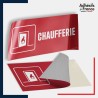 Adhésif signalisation de sécurité incendie - Chaufferie