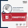 Plaque signalétique de sécurité incendie - Chaufferie