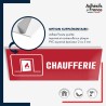 Panneau de signalisation de sécurité incendie - Chaufferie