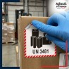 étiquetage emballage de batteries lithium-ion UN 3481