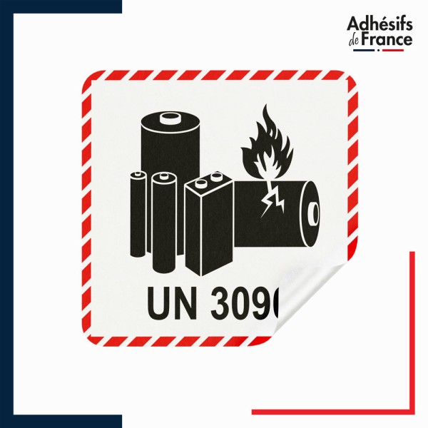 étiquettes transport de batteries lithium métal UN 3090