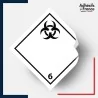 étiquette adhésive ADR Classe 6.2 matières infectieuses
