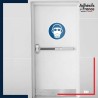sticker autocollant norme iso 7010 obligation de porter un masque à gaz