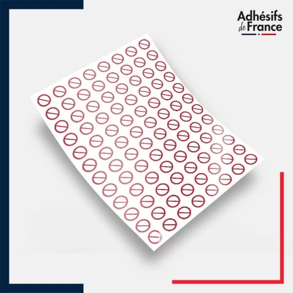 Planche de 96 pictogrammes norme iso 7010 interdiction générale