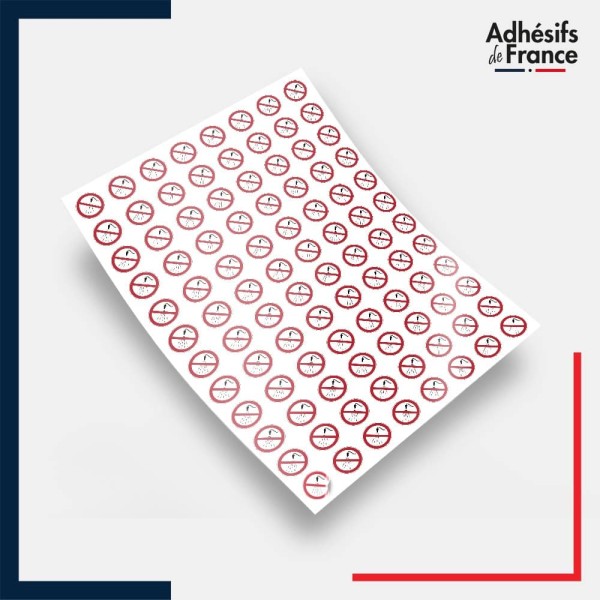 Planche de 96 pictogrammes norme iso 7010 Interdit d'asperger avec de l'eau