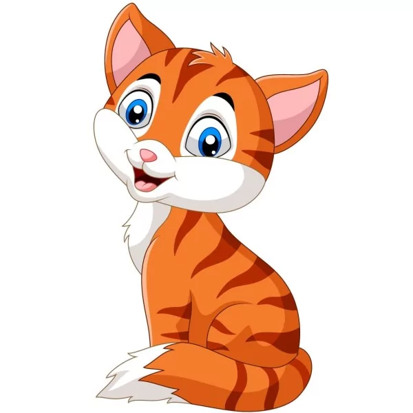 Sticker petit chat mignon