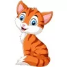 Sticker petit chat mignon