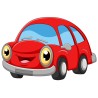 Sticker petite voiture rouge