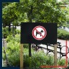 sticker autocollant norme iso 7010 interdiction d'accès aux chiens