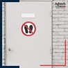 sticker autocollant norme iso 7010 interdiction de marcher ou de stationner à cet endroit