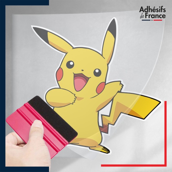 stickers sous film transfert Pokémon Pikachu