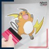 stickers sous film transfert Pokémon Raichu