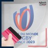 stickers sous film transfert logo coupe du monde de rugby 2023