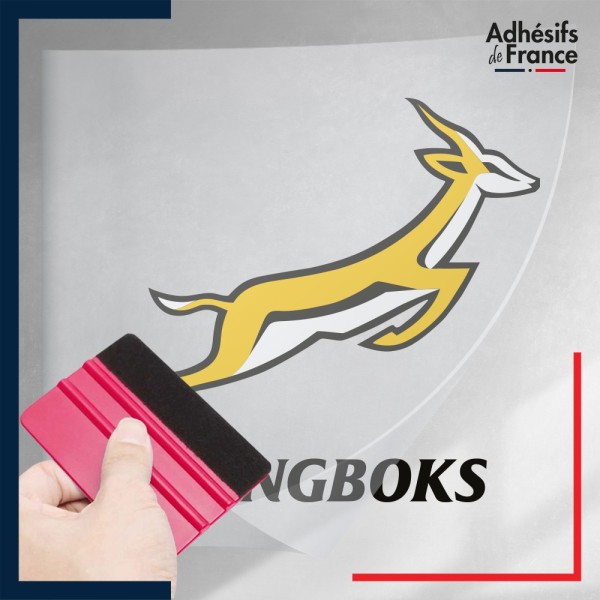 stickers sous film transfert logo équipe d'afrique du sud - springboks