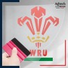 stickers sous film transfert logo équipe du Pays de Galles - WRU - The Red Dragons (Les Dragons rouges)