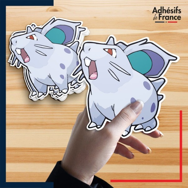 autocollant petit format Pokémon Nidoran ♀ (femelle)