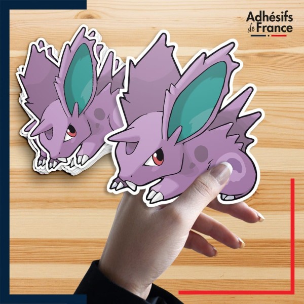 autocollant petit format Pokémon Nidoran ♂ (mâle)