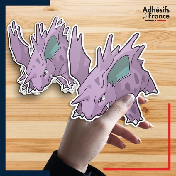 autocollant petit format Pokémon Nidorino