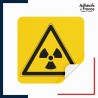 sticker autocollant danger matières radioactives