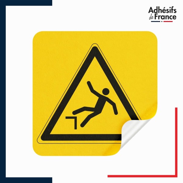 sticker autocollant danger risque de chute