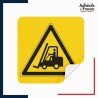 sticker autocollant danger passage véhicule de manutention