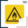 sticker autocollant danger substances comburantes