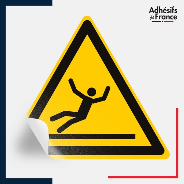 étiquettes adhésives norme iso 7010 Danger sol glissant