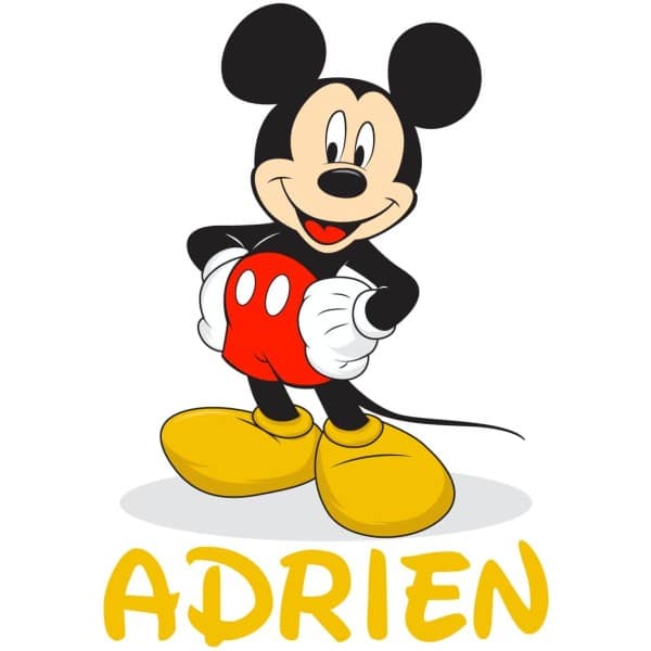 Sticker Mickey avec prénom personnalisable