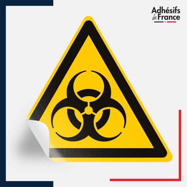 sticker autocollant norme iso 7010 danger risque biologique