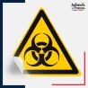 sticker autocollant norme iso 7010 danger risque biologique