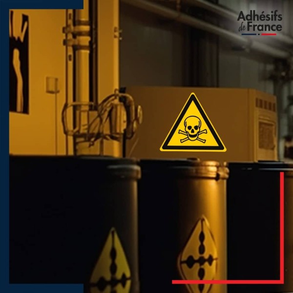 adhésif norme iso 7010 danger matières toxiques