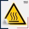 sticker autocollant norme iso 7010 danger surface chaude