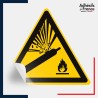 sticker autocollant norme iso 7010 danger bouteilles pressurisées