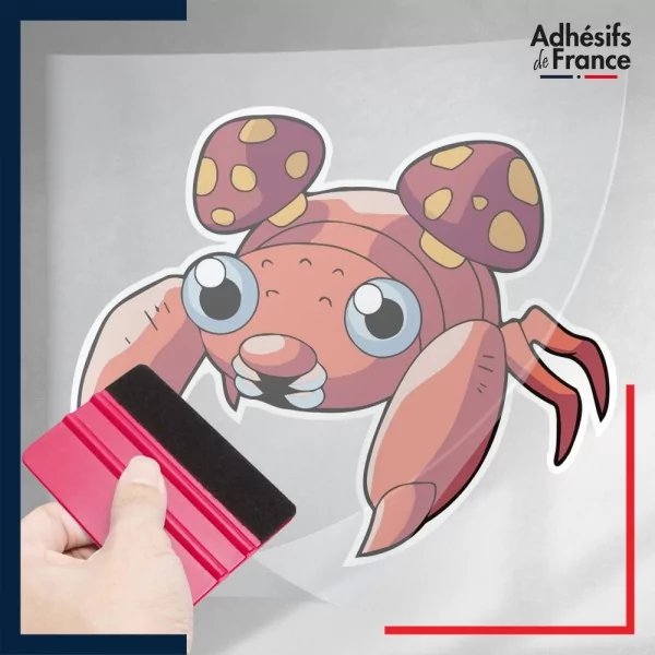 stickers sous film transfert Pokémon Paras