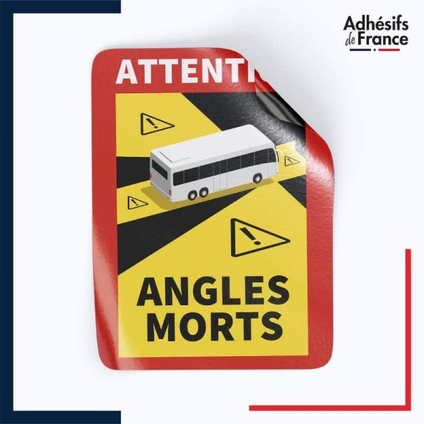 Étiquette adhésive angles morts bus