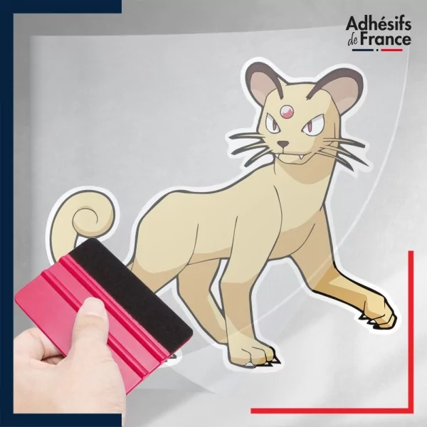stickers sous film transfert Pokémon Persian
