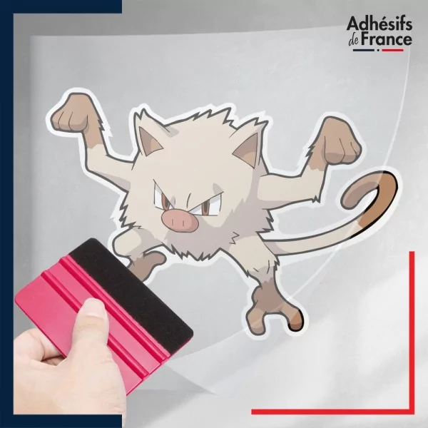 stickers sous film transfert Pokémon Férosinge
