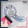 stickers sous film transfert Pokémon Ptitard