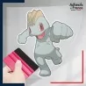 stickers sous film transfert Pokémon Machoc