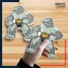 autocollant petit format Pokémon Machopeur
