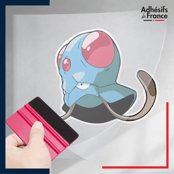 stickers sous film transfert Pokémon Tentacool